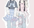 オシャレで可愛い絵を描きます 服のデザインが得意です！動物や食べ物なども得意です！ イメージ1