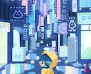 絵本のような個性的な一枚絵を描きます 様々な用途に！ゆるデフォルメでシンプル〜背景込など対応！ イメージ1