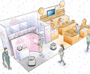 表情イキイキな手描きパースを作成します 伝わる！シンプルなカットで説得力up イメージ6