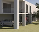 簡単な建築の外観パース内観パースを作成します 現役建築ビジュアライゼーション担当者です。 イメージ1