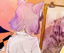 雰囲気のあるイラストお届けします アイコン、ヘッダー、色紙やメッセージカードの他にも相談可能 イメージ1
