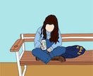 あなたのシンプルイラストを作成します 提出いただいた写真を元に人物イラストを描きます！ イメージ3