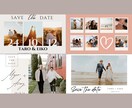 結婚式セーブザデートの作成と印刷代行します LINE送付＆ハガキ印刷の両対応！丸投げで準備楽々◎ イメージ5