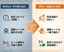 Googleの手作業をゼロに。業務を自動化します 毎日の定型作業をボタン1つに置き換えます イメージ3