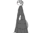 可愛くてファッショナブルなイラストを作成します お気に入りのお洋服などをアイコン風にイラストにします！ イメージ7