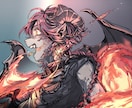 一枚絵/MV等☆かっこいいイラスト描きます 実績100件以上！グッズ/アイコン/立ち絵もお任せください✨ イメージ3