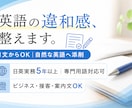 英語の違和感を添削・チェック｜自然な表現に整えます ネイティブ感ある自然な英語に整えます イメージ1