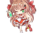 全身イラスト！かわいいデフォルメキャラ制作します プロのタッチで、萌えっと可愛いミニキャラを。 イメージ3