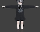 フルスクラッチでキャラクターを3Dモデリングします Vtuberさんの3D化やVRChatのアバターに！ イメージ1