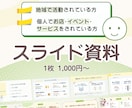 伝わるスライド資料を心を込めてお作りします 小さな団体・個人で活動している方向け◎ イメージ1