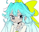 SNS用のアイコンイラスト作成します 等身大～ミニキャラまで対応可能！カラーorモノクロ イメージ4