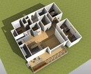 HP/挿絵/パンフ用高解像度の建築物画像作成します 未来志向/古民家も対応！内覧/外観のリクエストにも対応します イメージ3