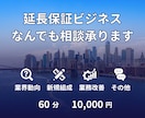 延長保証・保証関連ビジネスの何でも相談承ります 業界経験者だからできる実践アドバイス・壁打ち イメージ1