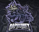 eスポーツ風マスコットロゴを制作します 唯一無二のキャラクターやロゴを1からデザインさせて頂きます。 イメージ8