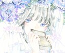 透明水彩でSNSアイコンをお描きします 植物と少女と美味しい癒しの和らぎライフを イメージ3