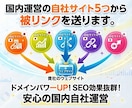 独自ドメインのサイト5つから被リンクを送ります ◎全てIP分散！5000文字の新規記事の中からの被リンク！ イメージ1
