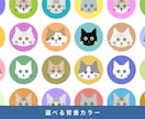 あなたの猫ちゃんをシンプルで可愛いアイコンにします SNSアイコンやオリジナルグッズにお使いください イメージ4