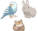 可愛い動物イラストを作成します ペットの似顔絵、SNSアイコン、LINEスタンプ等に！ イメージ9