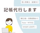 freee・MF対応｜通話なし｜記帳代行を行います MF対応｜簿記2級・実務経験あり イメージ1