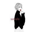 お洒落なアイコンや似顔絵を描きます 5件まで1500円で対応いたします☺︎ イメージ4
