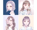 大人可愛い♪オシャレな女の子イラストお描きします 商用◎優しいテイストで配信やアイコン、書籍の表紙等に！ イメージ3