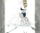 ココナラ最低価格〜♪色鉛筆で手描きイラスト描きます 色鉛筆で手描きのイラスト承ります♪♪人物・美人イラストなど イメージ5