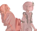 きれいで雰囲気の感じられるアニメ塗りの1枚描きます アイコン、ヘッダー、動画用、立ち絵など！ イメージ3