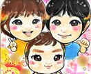 笑顔でキュートなお子様似顔絵描きます お子様の成長のご記録にポップな可愛いタッチで描きます♪ イメージ3