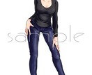かわいいもセクシーも！魅力的な女の子お描きします 女の子を描くのが得意です。カラー、モノクロどちらでも。 イメージ3