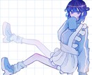SNSで使用するアイコンなどを描きます 地雷、サブカル、量産絵が好きな方向け！ イメージ4