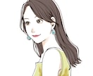 華やかで可愛らしい印象の人物アイコンを描きます 女性らしさと透明感で印象アップ！|商用◎|日常使いも◎ イメージ2