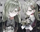 1枚のキャンバスに、複数キャラクターを描きます 関係性や空気感を大切に、一枚絵として丁寧に仕上げます。 イメージ4