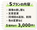 5箇所3000円〜★ホームページなど更新します ちょっと修正したい時に！修正量によってプランを選べます。 イメージ3