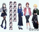 TRPGやゲームの立ち絵や活動用立ち絵など描きます TRPGやゲームなどで使えるキャラクター立ち絵の制作をします イメージ2