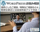 WordPressのカスタム・お悩み相談に応じます 漠然としたご相談、特殊なご相談にもおすすめ！ イメージ1