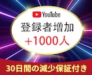 YouTubeチャンネル登録者1000人増やします ⭐️チャンネル登録者⭐️チャンネル収益化⭐️ イメージ1