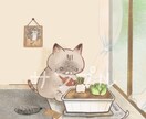 ペット(うちの子)デフォルメイラスト描きます うちの子が絵の中で生活してるようなイラスト描きます。 イメージ3