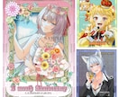 アイコンやサムネイルなど★鮮やかなイラスト描きます 個人用、VTuber向けサムネやグッズ用等様々なご用途に★ イメージ5