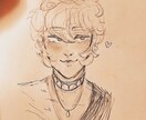 鉛筆絵を描きます なんでも好きなキャラクターを描きます イメージ7