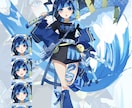 キャラクターイラストの作成を行います 美少女キャラクターのイラストの制作 イメージ1