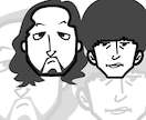 アイコン風でシンプルイラストの似顔絵描きます 名刺や社員カード・またはSNSのアイコンなどに適した似顔絵 イメージ3