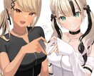 ご希望の女性キャライラストを描きます 一枚絵、立ち絵、グッズイラストなど イメージ5