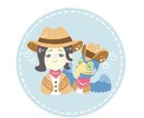 商用◎ほんわかゆるい似顔絵アイコンを描きます ゆるくて可愛い似顔絵アイコンを描かせて頂きます！商用利用◎ イメージ3