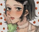 雰囲気のある魅力的なSNSアイコン描きます SNS用の可愛いアイコンを描きます♩♩♩ イメージ2