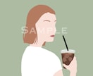 SNSに！シンプルおしゃれなアイコン描きます トレンドのニュアンスカラー♪お顔を見せたくない方にも◎ イメージ6