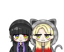 SNSのアイコンなどお描きしますます 固定キャラを使いロゴも作成可能です、 イメージ1