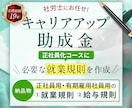 助成金申請に必要な就業規則を社労士が作成します 「完璧すぎる規則！」と局担当者に絶賛された規則を作成します。 イメージ1