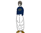最短2日納品◎商用可◎ 全身イラスト仕上げます SNS・動画用ビジュアルやアイコンにも最適！ イメージ5