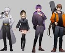 老若男女幅広いキャラクターデザインをします 可愛い少女からイケオジ、マッチョ、人外まで様々なキャラを作成 イメージ3