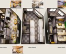 ワクワクする内観パース制作します 低価格で高品質な鳥瞰図、断面パース制作します！ イメージ7